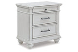 Kanwyn Whitewash Nightstand from Ashley - Luna Furniture