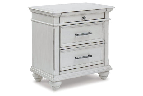 Kanwyn Whitewash Nightstand from Ashley - Luna Furniture