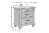 Kanwyn Whitewash Nightstand from Ashley - Luna Furniture