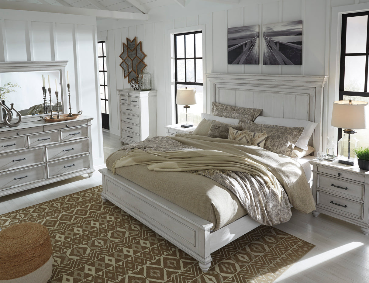 Kanwyn Whitewash Panel Bedroom Set from Ashley - Luna Furniture
