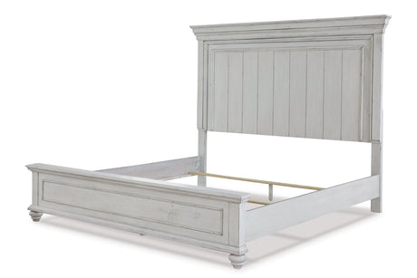 Kanwyn Whitewash Queen Panel Bed from Ashley - Luna Furniture