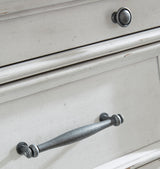 Kanwyn Whitewash Upholstered Panel Bedroom Set from Ashley - Luna Furniture