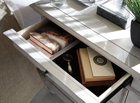 Kanwyn Whitewash Upholstered Panel Bedroom Set from Ashley - Luna Furniture