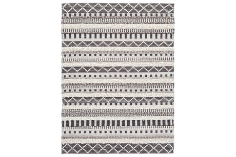 Karalee Ivory/Brown 5' x 7' Rug from Ashley Furniture - Luna Furniture