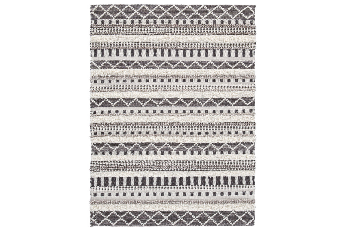 Karalee Ivory/Brown 8' x 10' Rug from Ashley Furniture - Luna Furniture