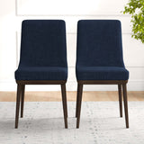 Kate Mid-Century Modern Dining Chair (Set of 2) Green Velvet from Ashcroft Furniture - Luna Furniture