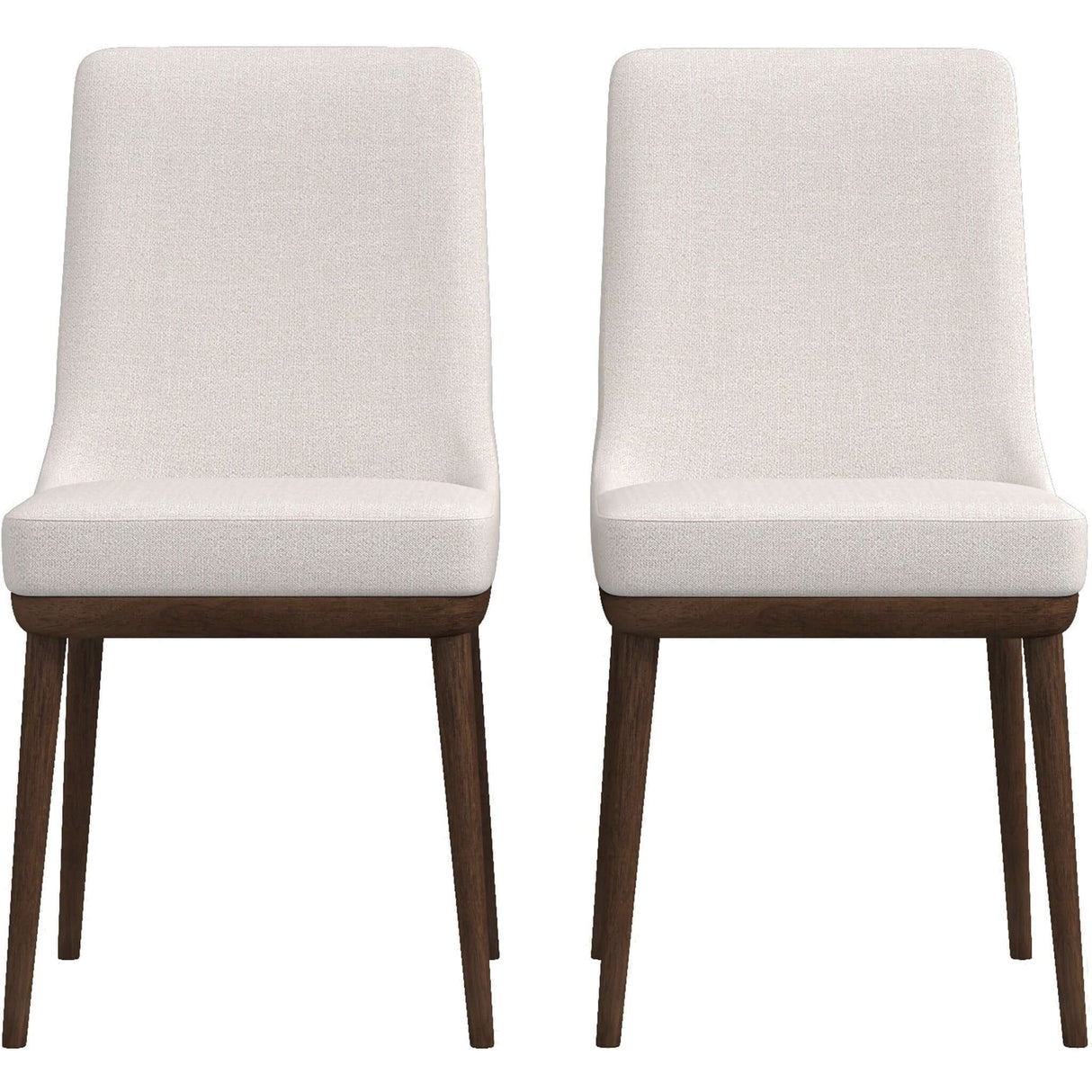 Kate Mid-Century Modern Dining Chair (Set of 2) Grey Polyester Blend from Ashcroft Furniture - Luna Furniture