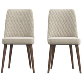 Katie Cream Velvet Dining Chair from Ashcroft Furniture - Luna Furniture