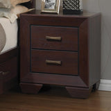 Kauffman Dark Cocoa 2-Drawer Nightstand from Coaster - Luna Furniture