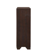 Kauffman Dark Cocoa 5-Drawer Chest from Coaster - Luna Furniture