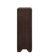 Kauffman Dark Cocoa 5-Drawer Chest from Coaster - Luna Furniture