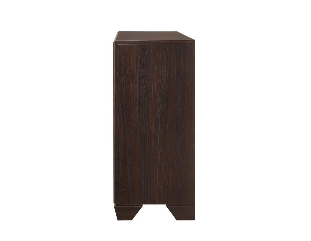 Kauffman Dark Cocoa 6-Drawer Dresser from Coaster - Luna Furniture