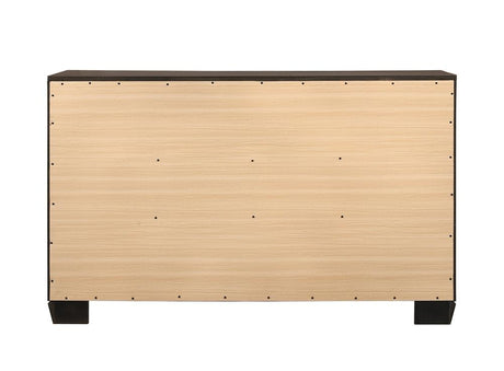 Kauffman Dark Cocoa 6-Drawer Dresser from Coaster - Luna Furniture