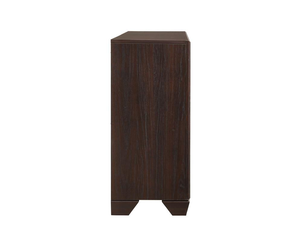 Kauffman Dark Cocoa 6-Drawer Dresser from Coaster - Luna Furniture