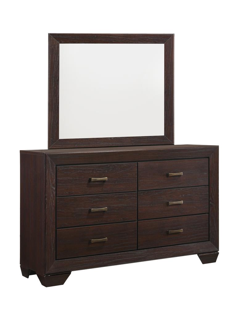 Kauffman Dark Cocoa 6-Drawer Dresser from Coaster - Luna Furniture