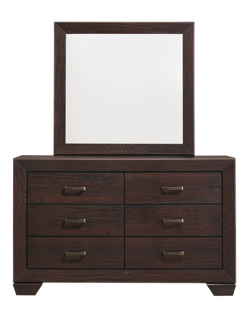 Kauffman Dark Cocoa 6-Drawer Dresser from Coaster - Luna Furniture