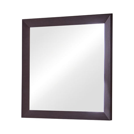 Kauffman Dark Cocoa Rectangular Mirror (Mirror Only) from Coaster - Luna Furniture