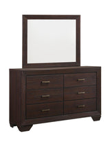 Kauffman Dark Cocoa Rectangular Mirror (Mirror Only) from Coaster - Luna Furniture