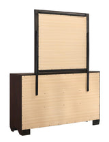 Kauffman Dark Cocoa Rectangular Mirror (Mirror Only) from Coaster - Luna Furniture