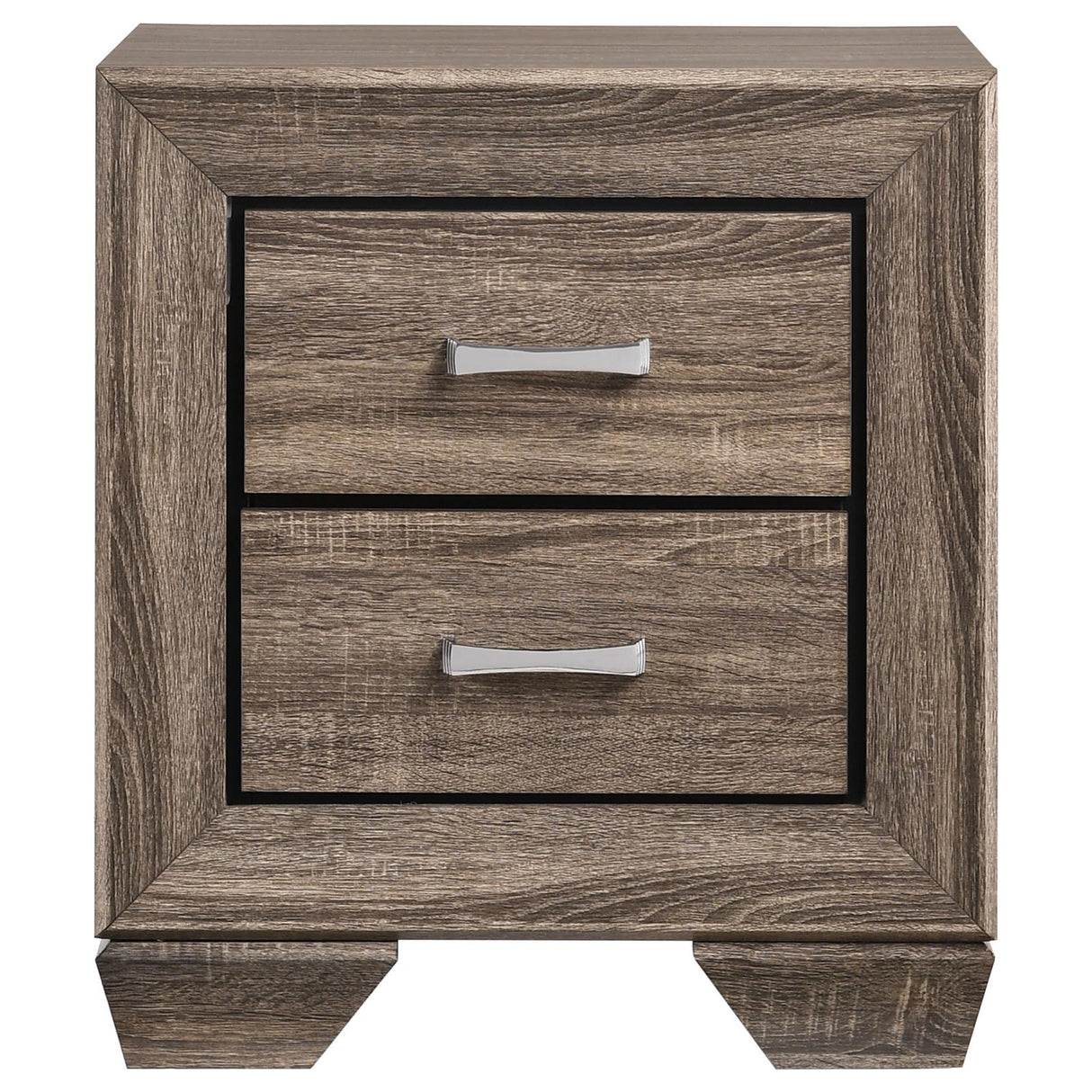 Kauffman Washed Taupe 2-Drawer Nightstand from Coaster - Luna Furniture