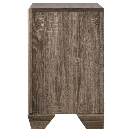 Kauffman Washed Taupe 2-Drawer Nightstand from Coaster - Luna Furniture