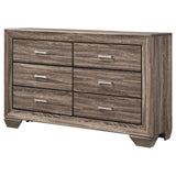 Kauffman Washed Taupe 6-Drawer Dresser from Coaster - Luna Furniture
