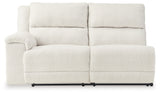 Keensburg Linen Left-Arm Facing Power Reclining Loveseat from Ashley Furniture - Luna Furniture