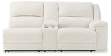 Keensburg Linen Right-Arm Facing Power Reclining Loveseat with Console from Ashley Furniture - Luna Furniture