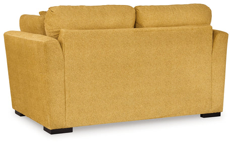 Keerwick Sunflower Loveseat from Ashley - Luna Furniture
