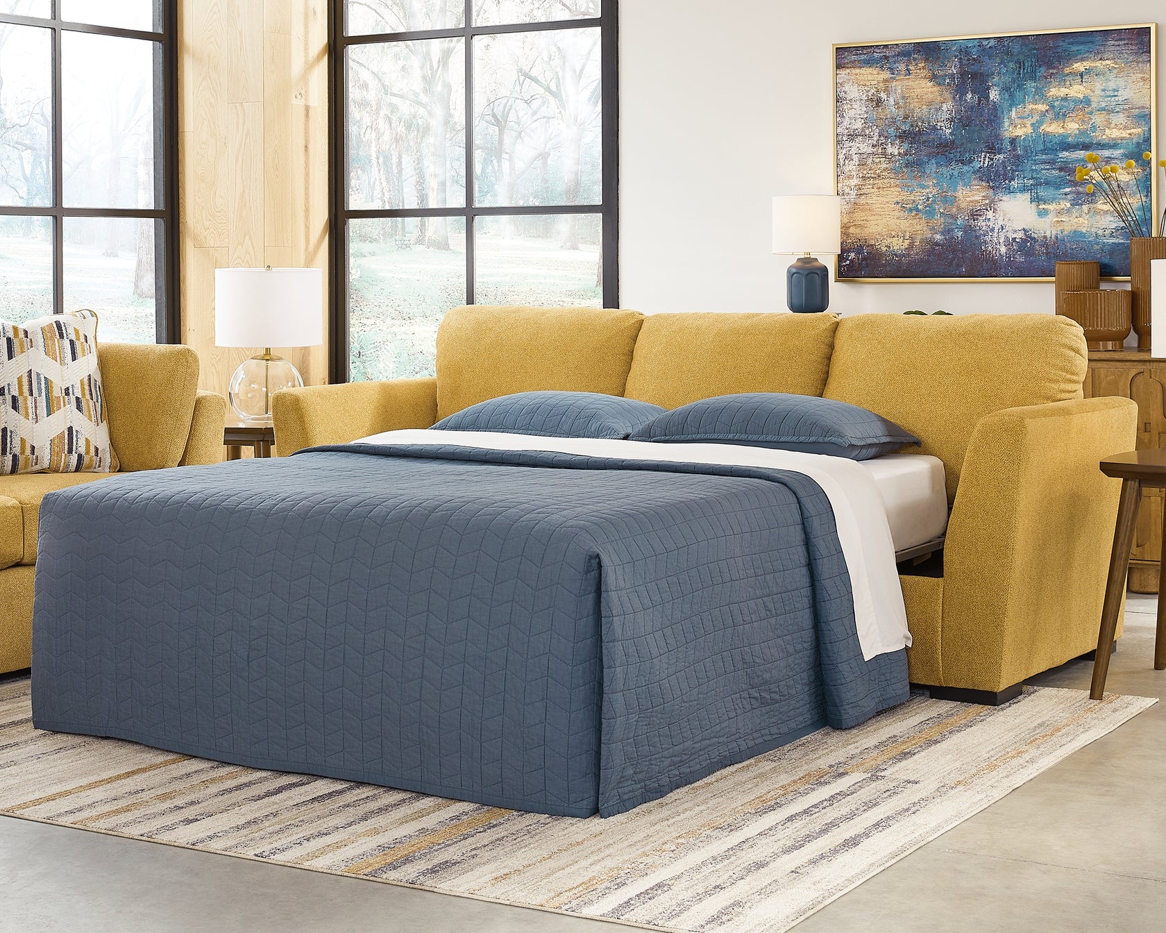 Keerwick Sunflower Queen Sofa Sleeper from Ashley - Luna Furniture