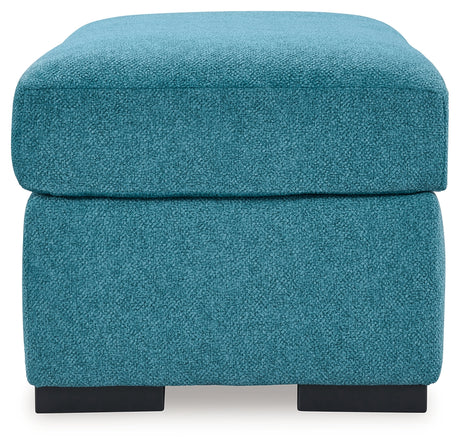 Keerwick Teal Ottoman from Ashley - Luna Furniture