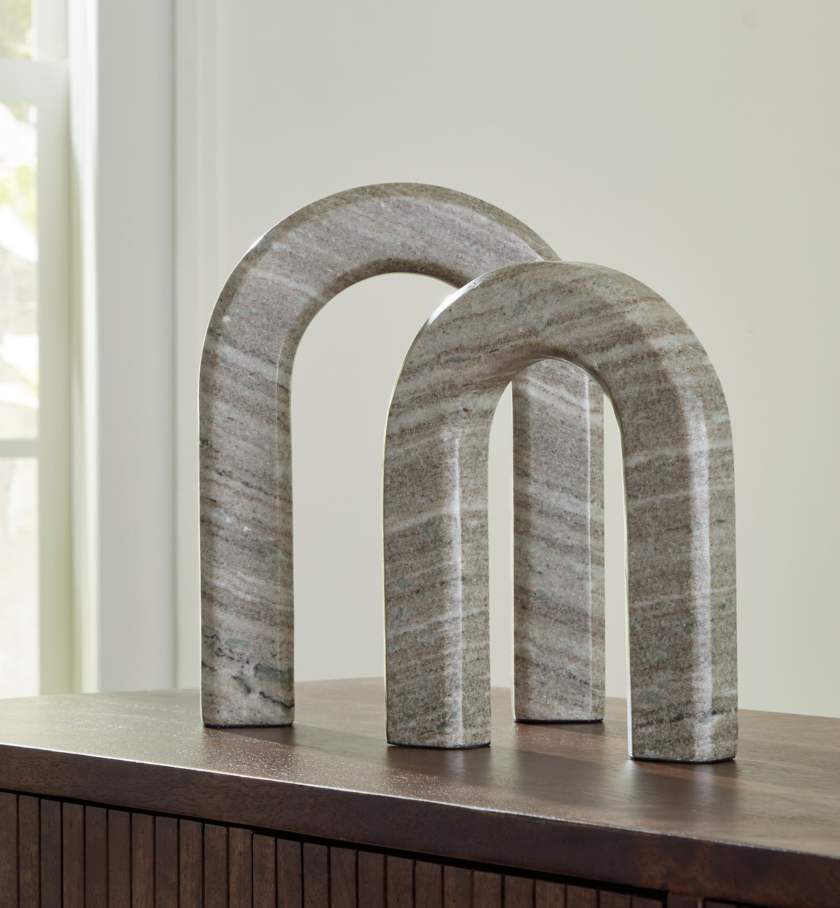 Keithton Taupe Sculpture Set from Ashley - Luna Furniture