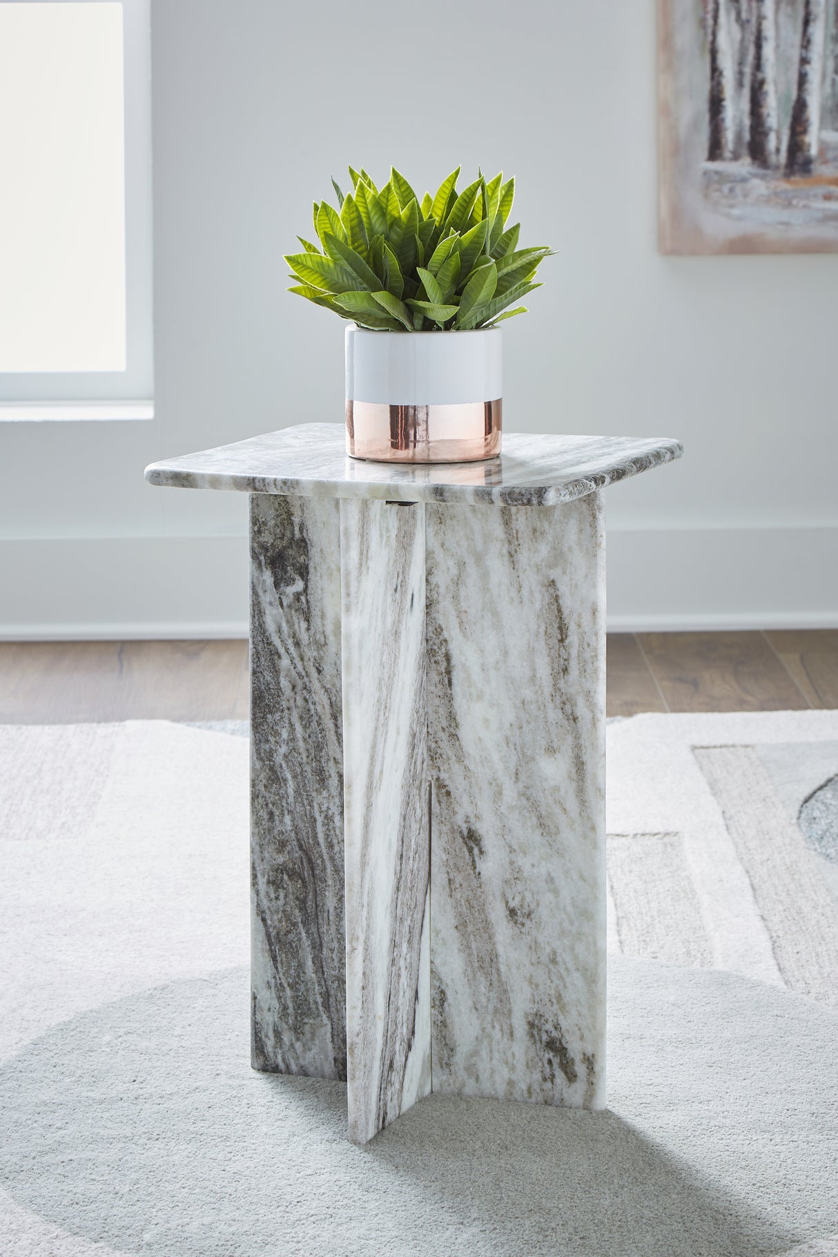 Keithwell Gray Accent Table from Ashley - Luna Furniture
