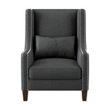 Keller Dark Gray Accent Chair from Homelegance - Luna Furniture