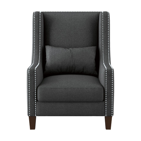 Keller Dark Gray Accent Chair from Homelegance - Luna Furniture