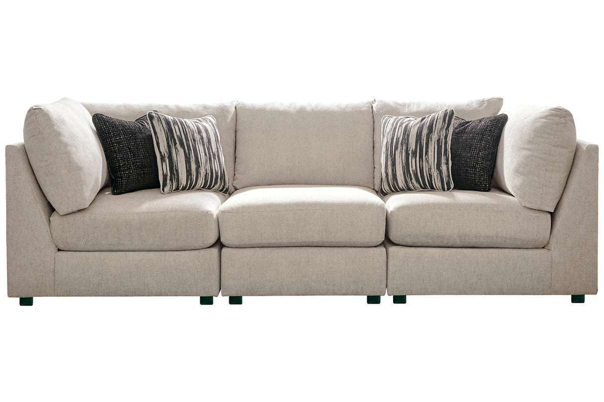 Kellway Bisque 3-Piece Sectional from Ashley - Luna Furniture