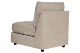 Kellway Bisque Armless Chair from Ashley - Luna Furniture