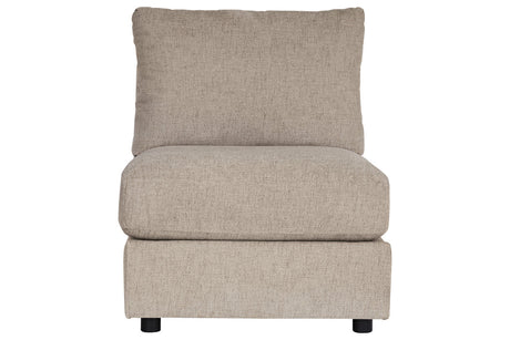 Kellway Bisque Armless Chair from Ashley - Luna Furniture