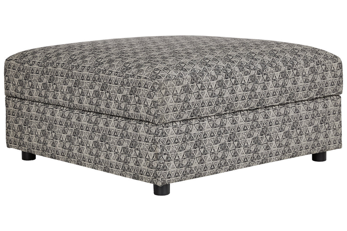 Kellway Bisque Ottoman With Storage from Ashley - Luna Furniture