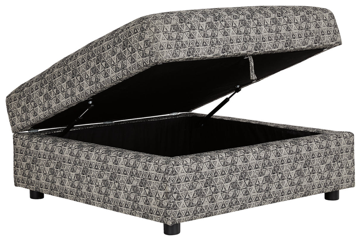 Kellway Bisque Ottoman With Storage from Ashley - Luna Furniture