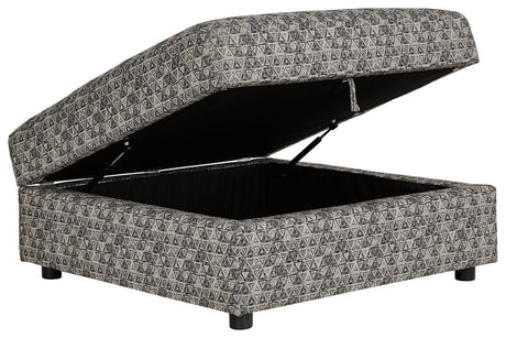 Kellway Bisque Ottoman With Storage from Ashley - Luna Furniture