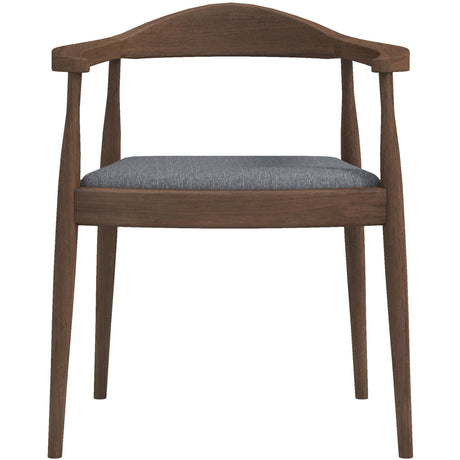 Kelly Mid-Century Modern Dining Chair Grey Fabric from Midinmod - Luna Furniture