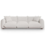 Kely Mid-Century Modern 100'' Boucle Upholstered Sofa Cream from Midinmod - Luna Furniture