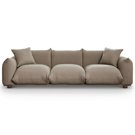 Kely Mid-Century Modern 100'' Boucle Upholstered Sofa Cream from Midinmod - Luna Furniture