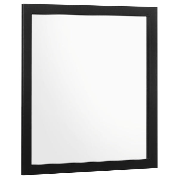 Kendall Black Square Dresser Mirror (Mirror Only)