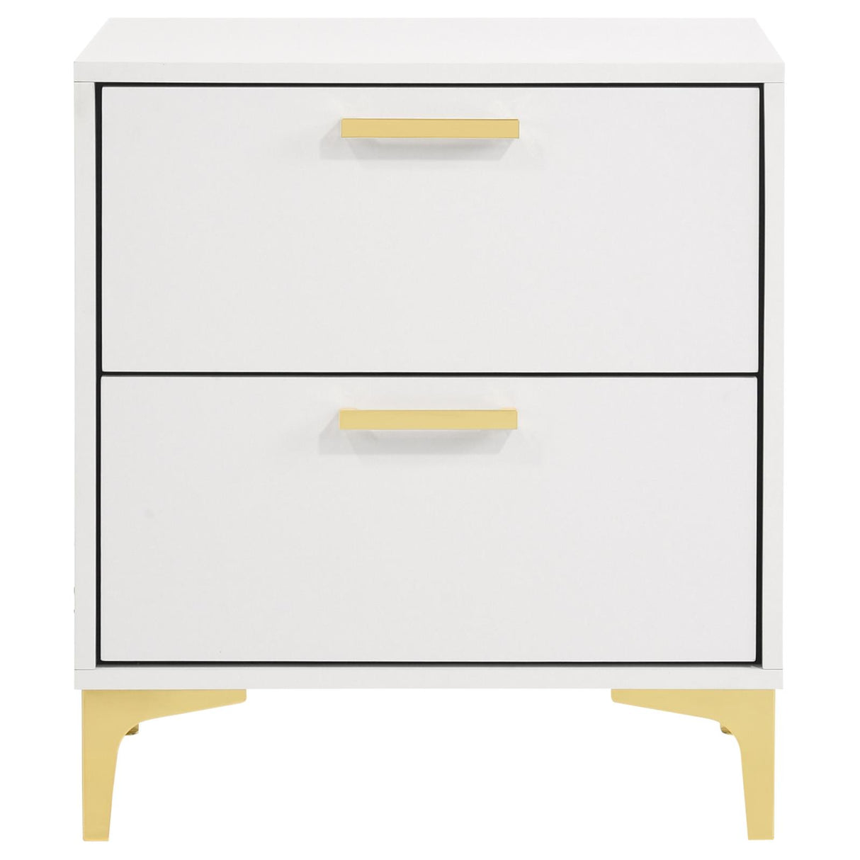 Kendall White 2-Drawer Nightstand from Coaster - Luna Furniture