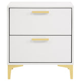 Kendall White 2-Drawer Nightstand from Coaster - Luna Furniture