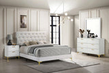 Kendall White 4-Piece Eastern King Bedroom Set from Coaster - Luna Furniture