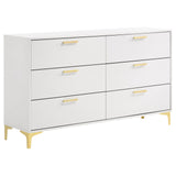 Kendall White 4-Piece Eastern King Bedroom Set from Coaster - Luna Furniture