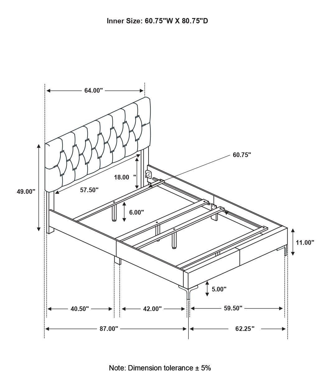 Kendall White 5-Piece Queen Bedroom Set from Coaster - Luna Furniture
